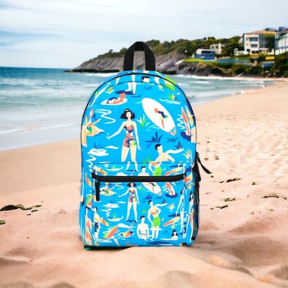 Beach Backpack | Summer Bag Nautica l Bookbag | Weekend Backpack | Vacation Back - Picture 9 of 10